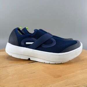 OOFOS OOmg Low Men's Size 11.5 Shoes Navy Slip On Comfort Recovery Sneakers NEW